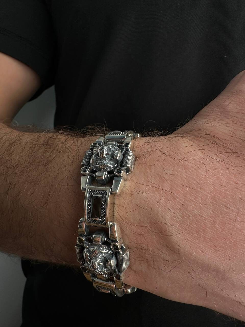 Silver bracelet "Tigers"