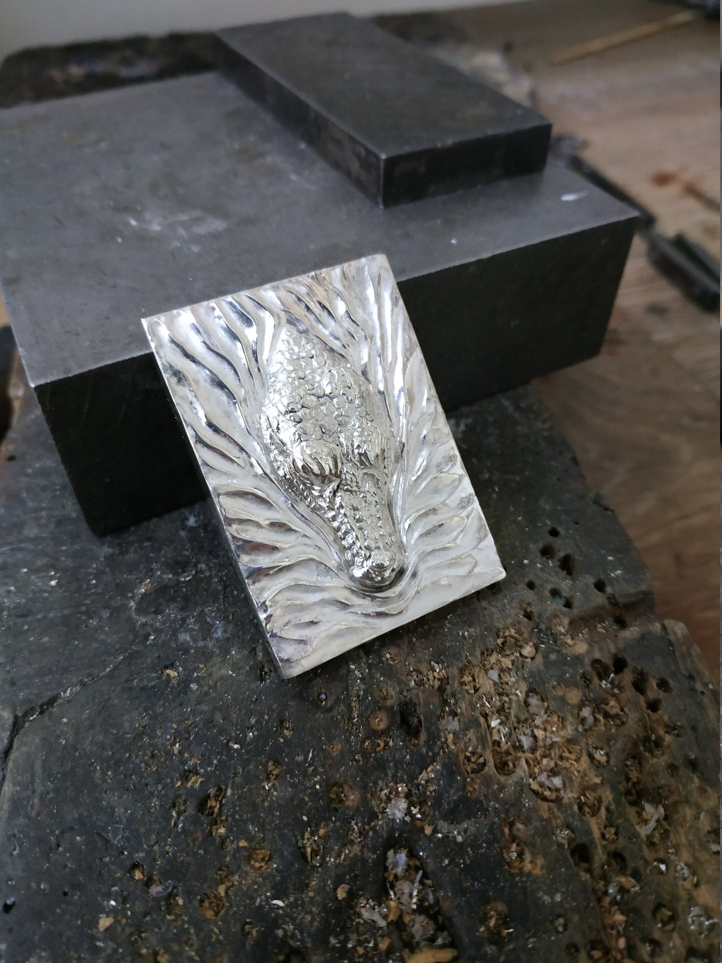 Egyptian crocodile pendant