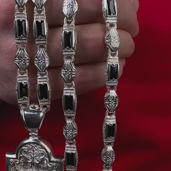 Elite men's jewelry - silver, onyx, St. George video