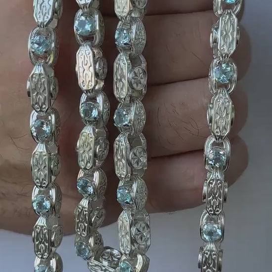 massive sterling silver eight-pointed star jewelry videol