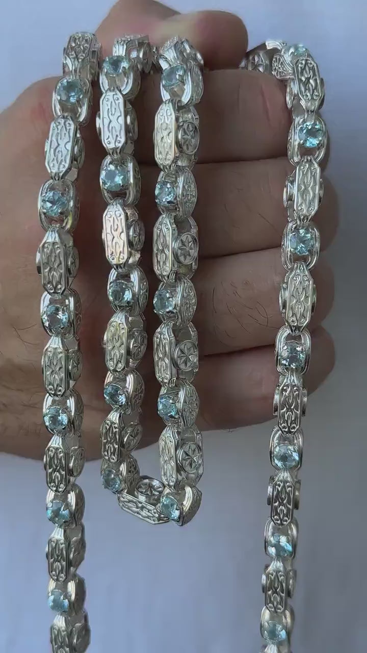 massive sterling silver eight-pointed star jewelry videol