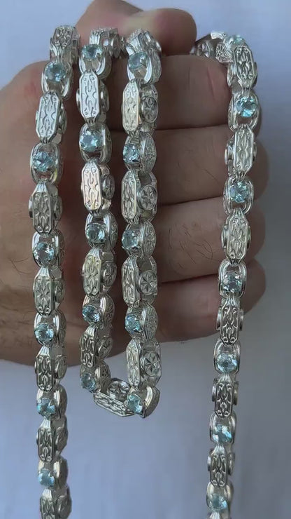 massive sterling silver eight-pointed star jewelry videol