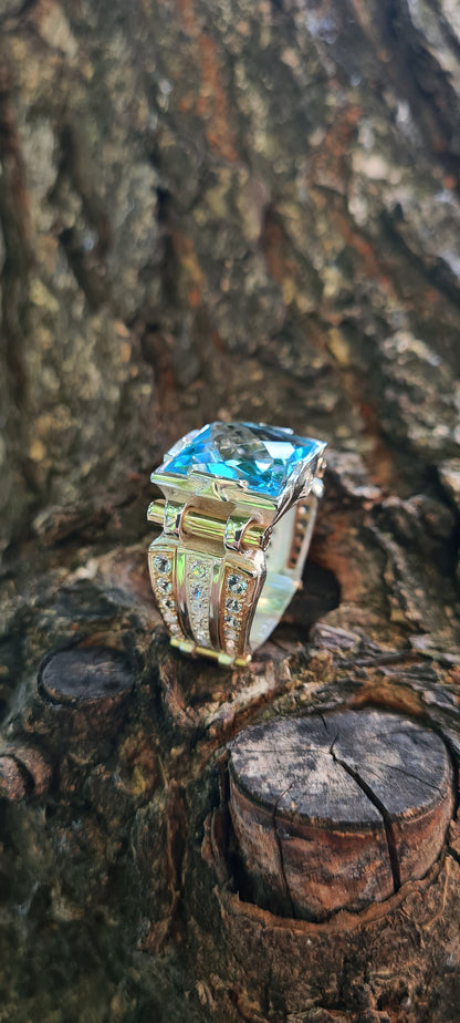 ring with topaz